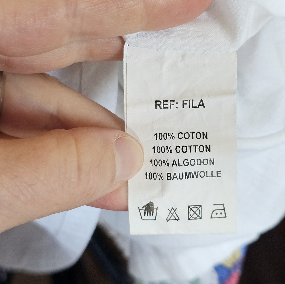 White Cotton Summer Festival Dress With Folky Floral Print - Picture 7 of 8